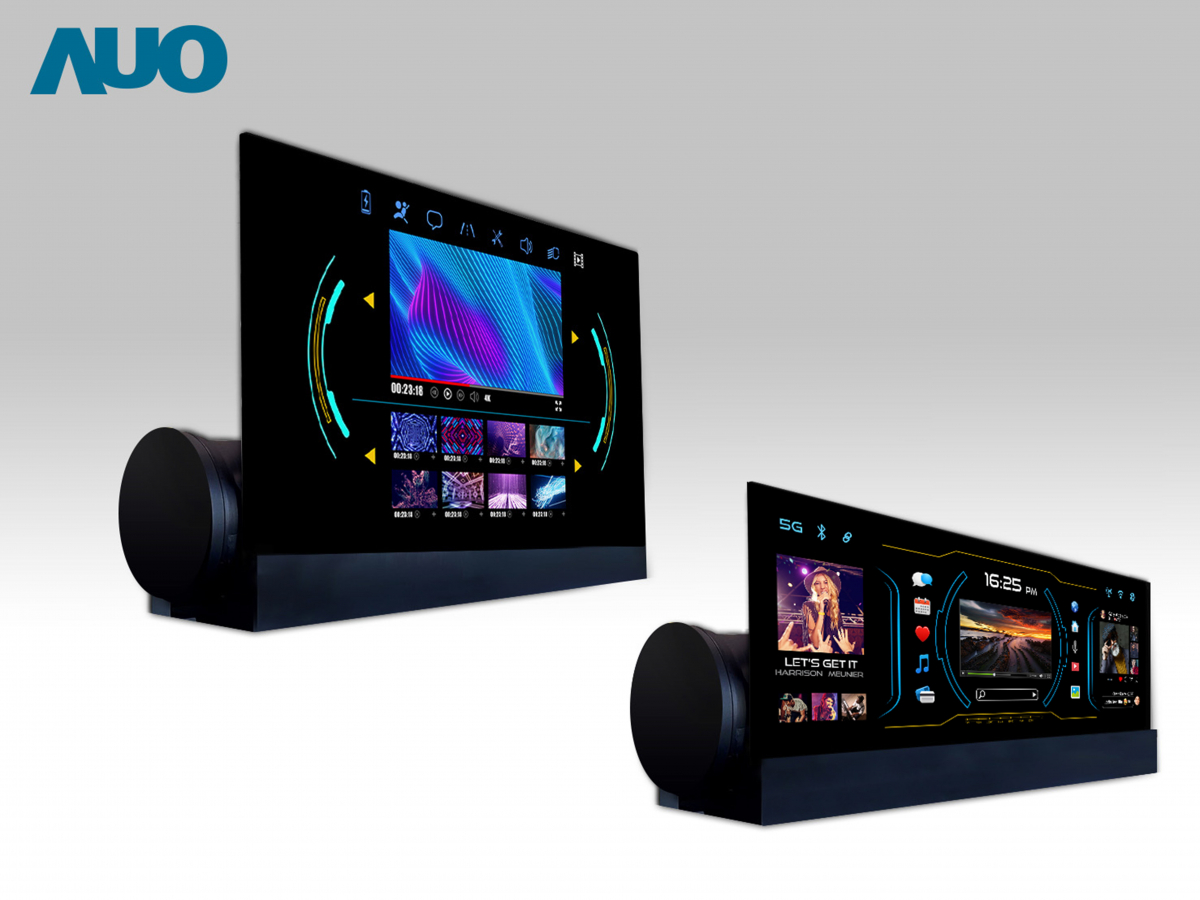 友達14.6吋可捲式Micro LED面板，導入車內資訊、影音娛樂及駕駛安全系統，翻轉智慧移動場域